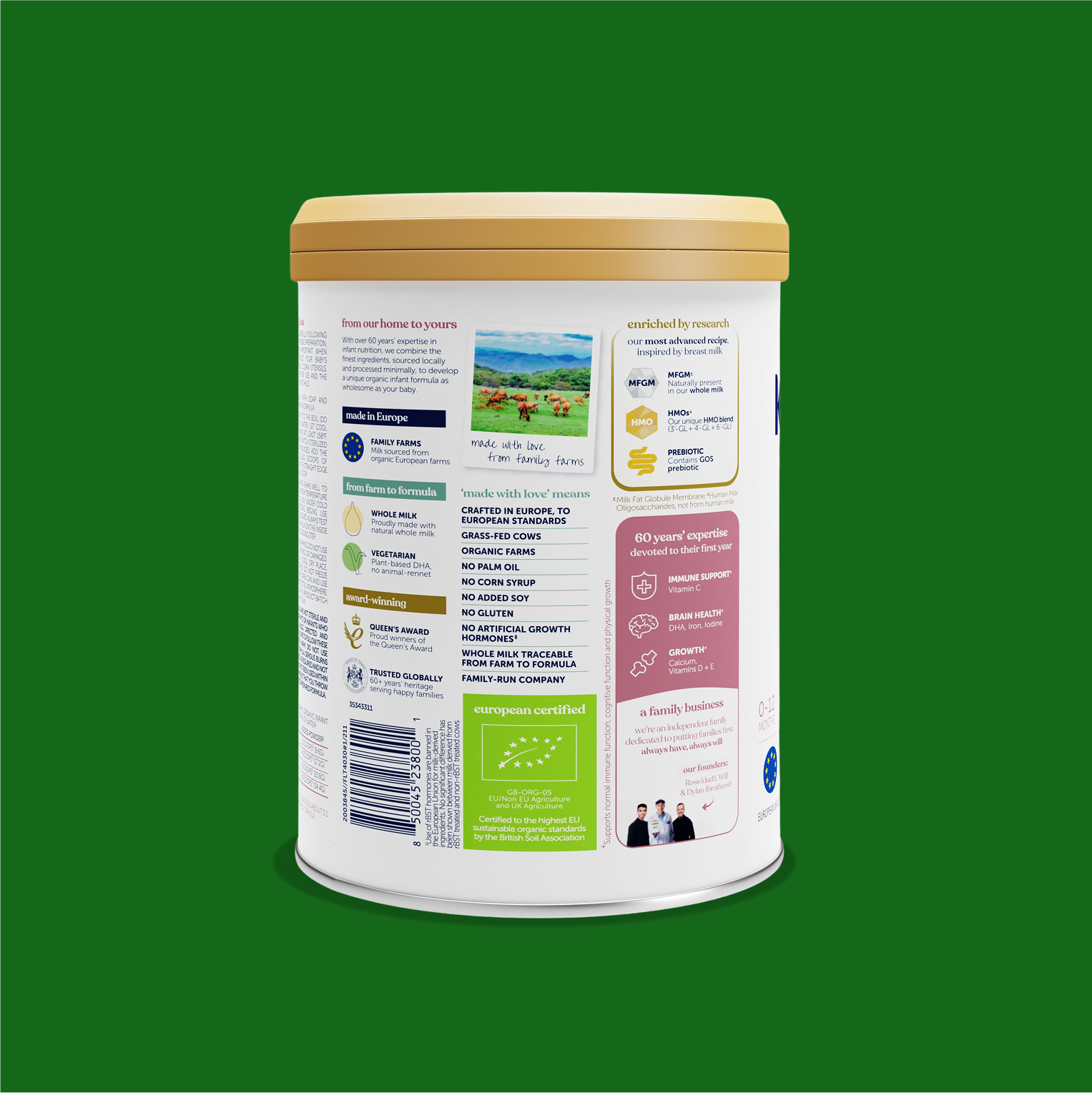 Organic Infant Formula 28.2oz (0-12 months)