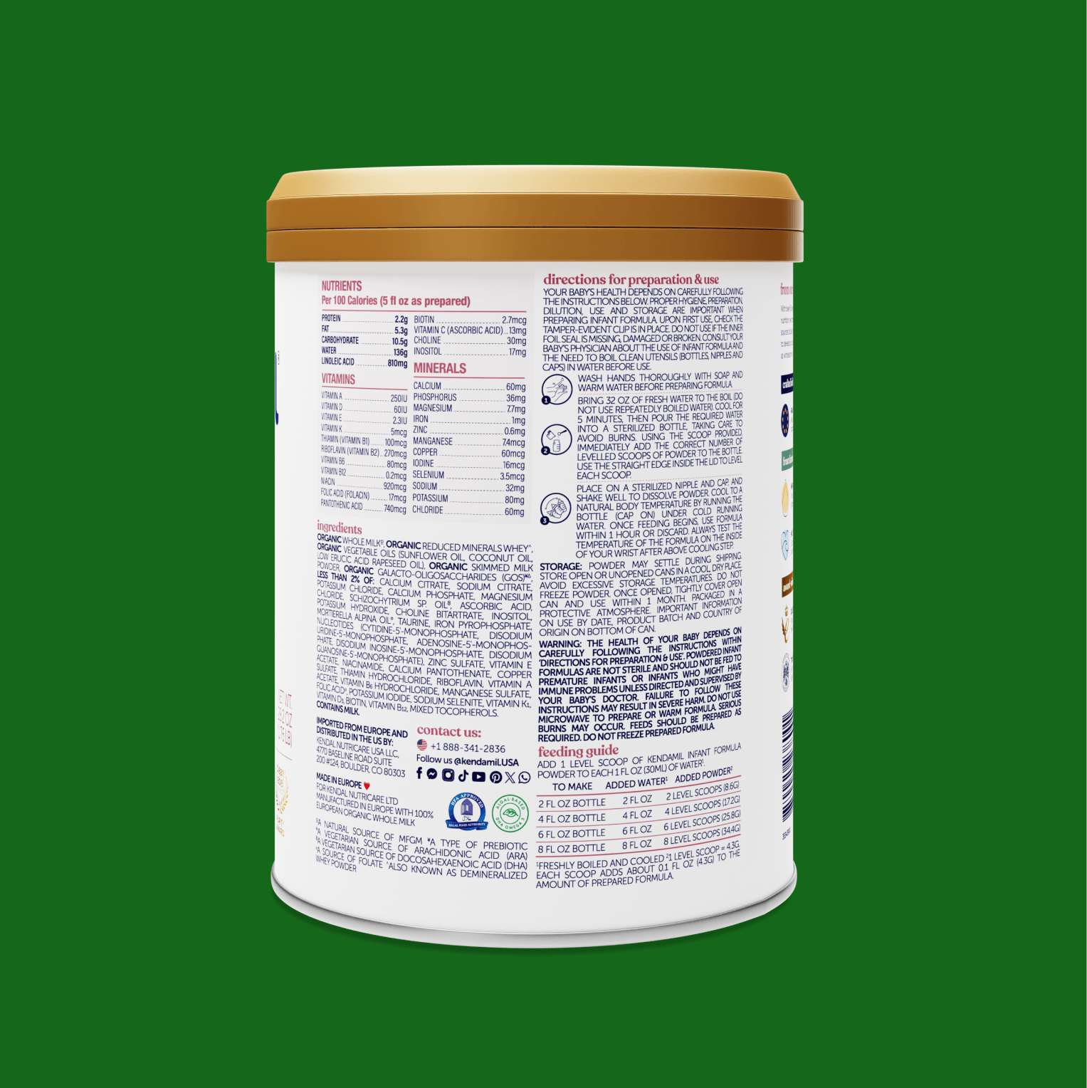 Organic Baby Milk | First Infant Milk | Infant Formula | Kendamil