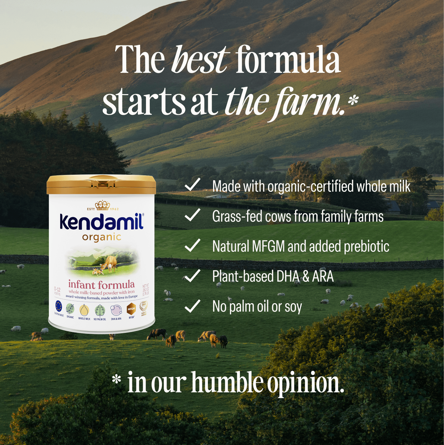 Organic Baby Milk | First Infant Milk | Infant Formula | Kendamil