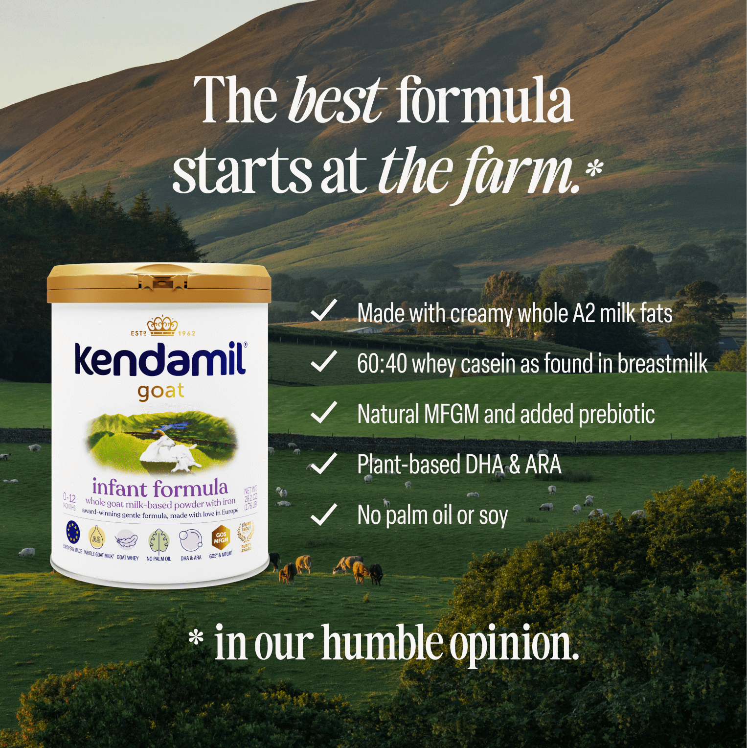 Goat Infant Formula 28.2oz (0-12 months)