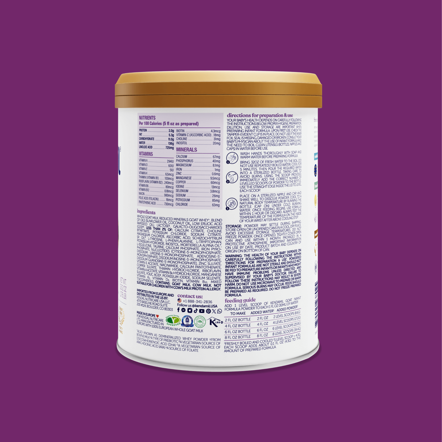 Goat Infant Formula 28.2oz (0-12 months)