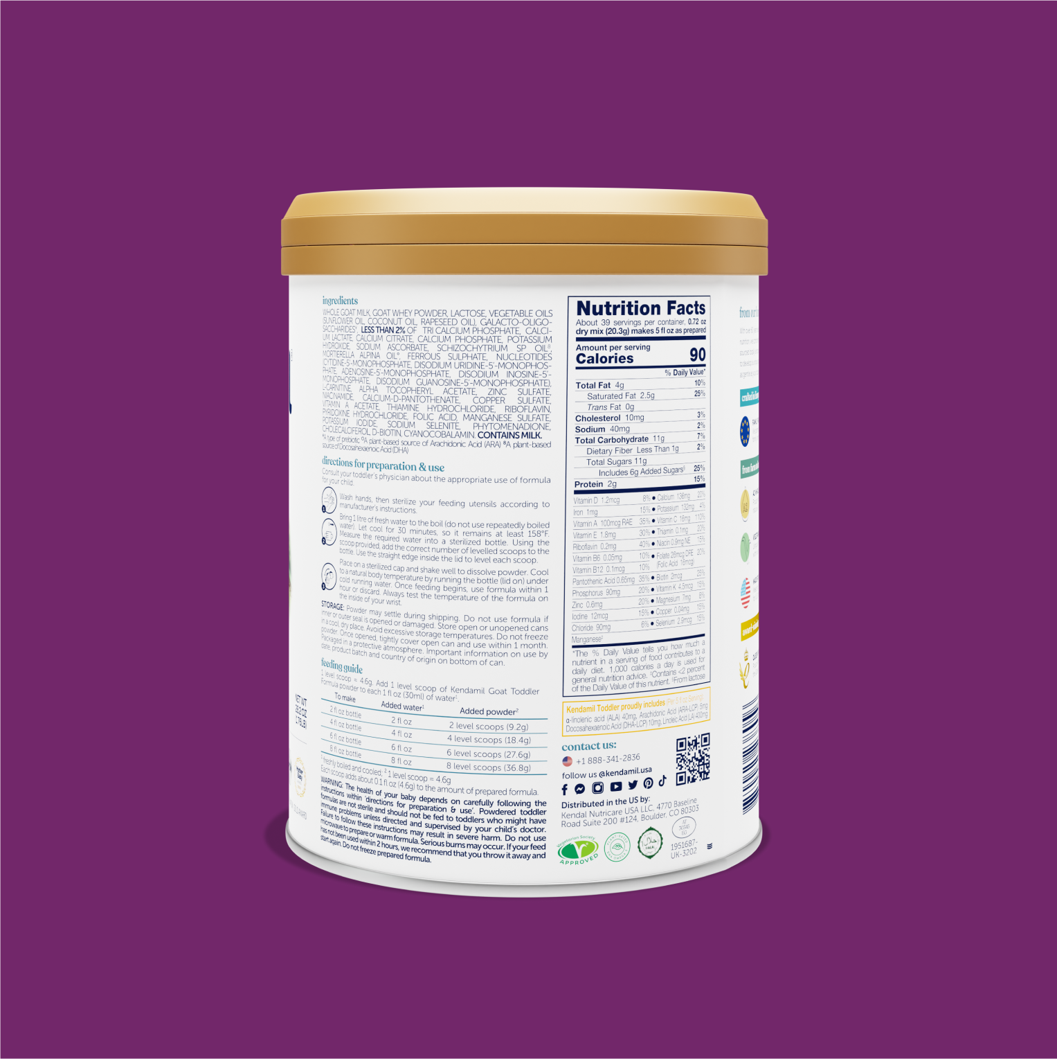 Goat Toddler Formula 28.2oz (12 - 36 months)